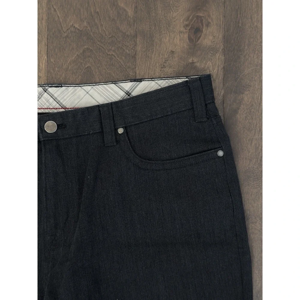 Kenneth Cole New York Mens Dark Grey Dress Pants Size 36X30 Cotton Blend Pockets
